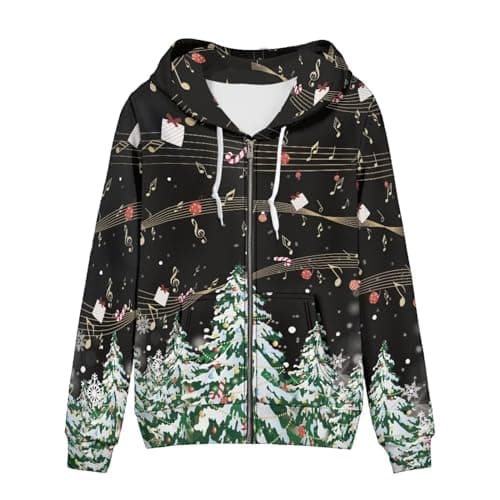 SEANATIVE Women's Zip-Up Hoodie Sweatshirt Size XS-5XL