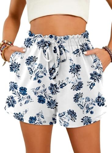 Angerella Women's Comfortable Elastic Waist Shorts with Pockets