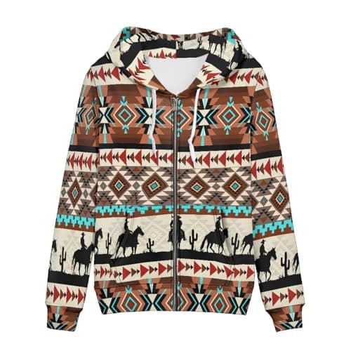 SEANATIVE Women's Zip-Up Hoodie Sweatshirt Size XS-5XL