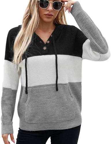 2024 Fall Women's Oversized Knit Hoodies