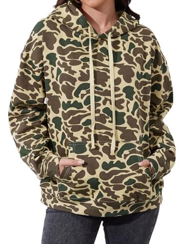 Ziesexy Women's Camo Hooded Sweatshirt with Pocket