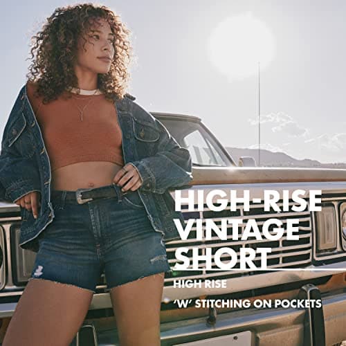 Wrangler Women's Mid-Rise Vintage Denim Shorts