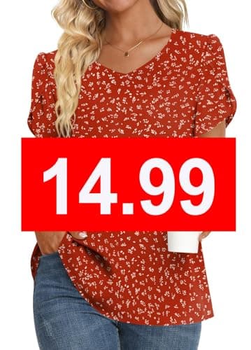Womens Summer V Neck Chiffon Tunic Tops M-3XL