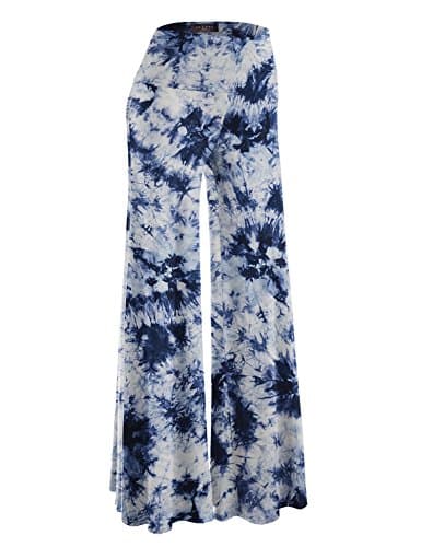 Johnny MBJ Women's Casual Comfy Wide Leg Palazzo Pants (XS~5XL)
