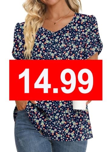 Womens Summer V Neck Chiffon Tunic Tops M-3XL