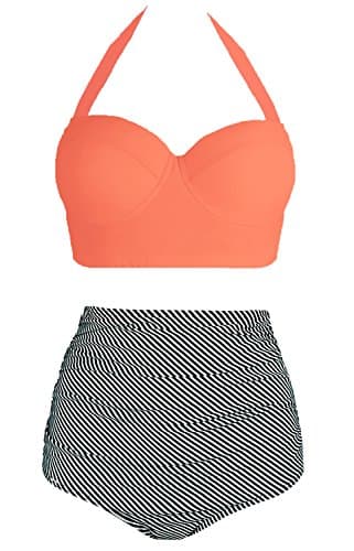 AMOURRI High-Waisted Vintage Swimsuit for Women