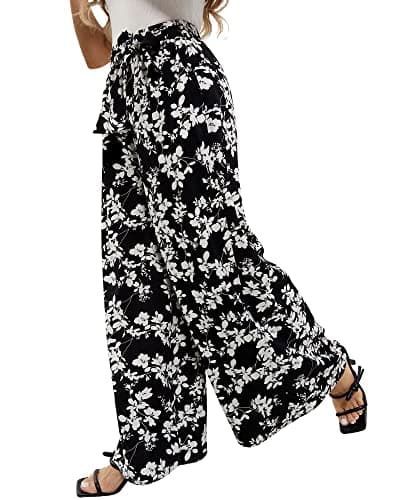 QIANXIZHAN Women's Wide Leg Palazzo Pants