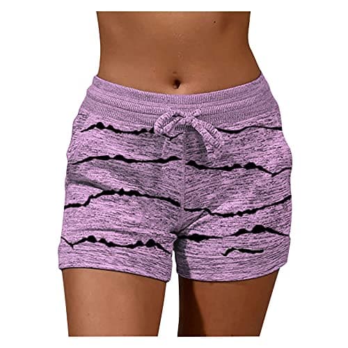 Nantdog Women's Plus Size Casual Summer Shorts with Pockets