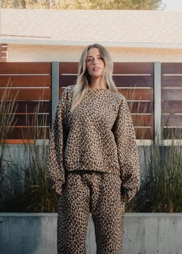 Leopard Cheetah Print Oversized Hoodie for Women in Y2K Streetwear