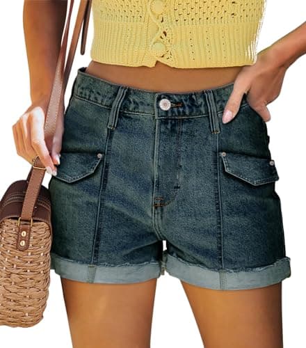 StunShow Women's Mid-Waist Denim Shorts