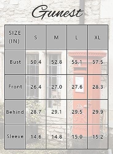 GUNEST Women's Oversized Sweatshirts 2024 Trendy Pullover Hoodies