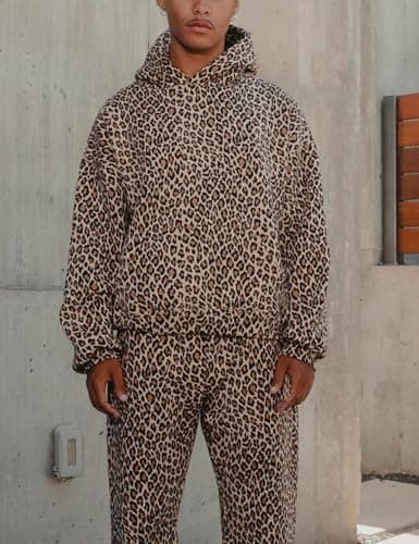 ODAFE Leopard Print Long Sleeve Hoodie - Women's Y2KStreetwear
