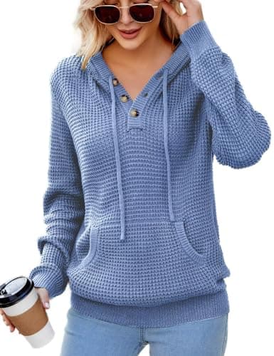 2024 Fall Women's Oversized Knit Hoodies