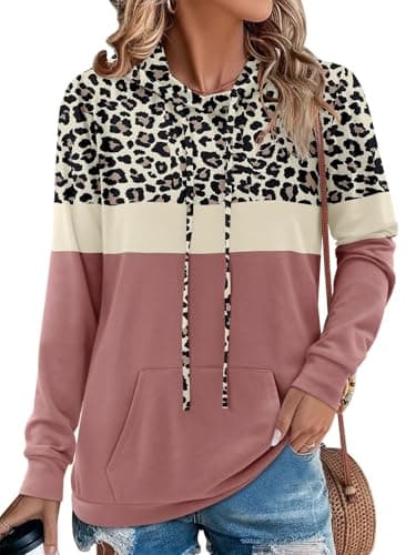 Women's Tie Dye and Floral Print Hoodie Sweatshirt