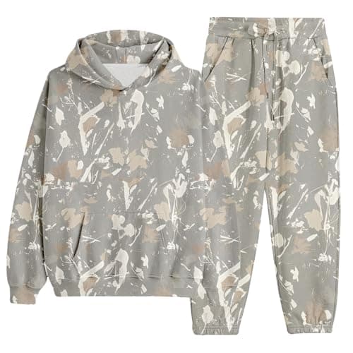 Weinexra Women's Camo Oversized Hoodie & Pants Set
