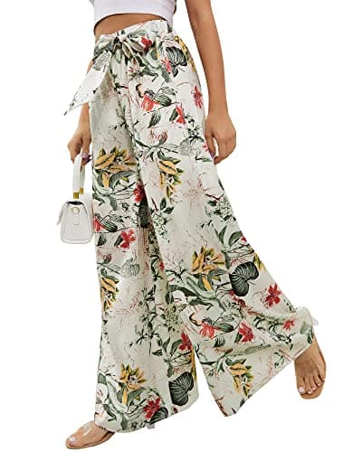 QIANXIZHAN Women's Wide Leg Palazzo Pants