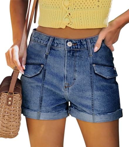 StunShow Women's Mid-Waist Denim Shorts