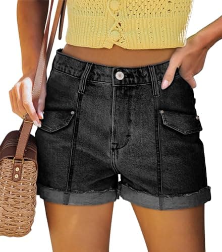 StunShow Women's Mid-Waist Denim Shorts