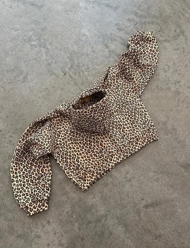 Oversized Leopard Hoodie Cheetah Print Sweatshirt Fall Y2K