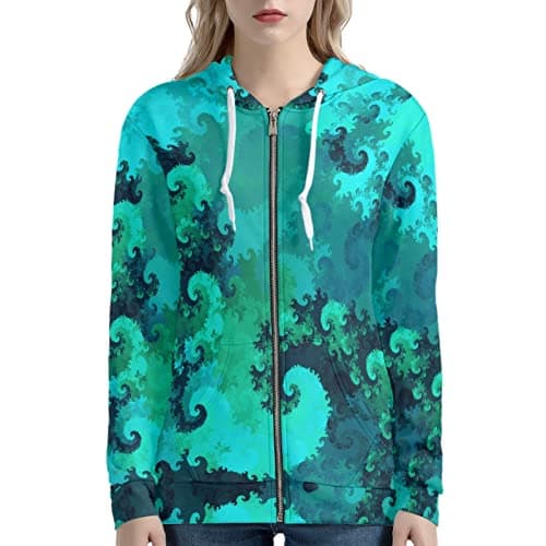 Irisjudy Leopard Print Hooded Sweatshirt with Pocket