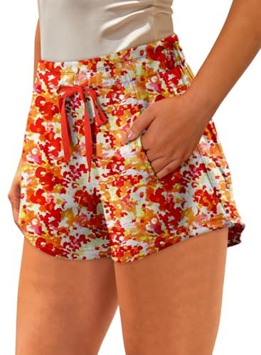 Angerella Women's Comfortable Elastic Waist Shorts with Pockets