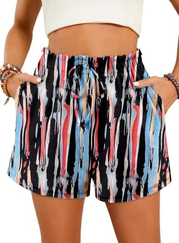 Angerella Women's Comfortable Elastic Waist Shorts with Pockets