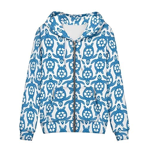 Irisjudy Leopard Print Hooded Sweatshirt with Pocket