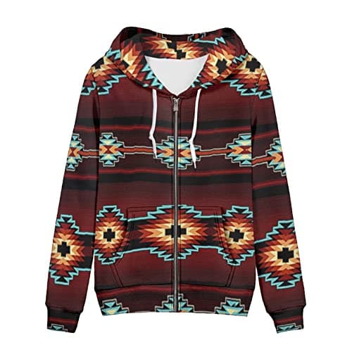 SEANATIVE Women's Zip-Up Hoodie Sweatshirt Size XS-5XL