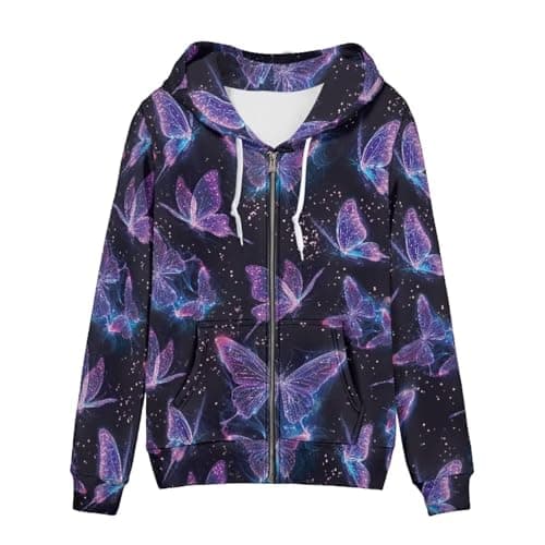 SEANATIVE Women's Zip-Up Hoodie Sweatshirt Size XS-5XL