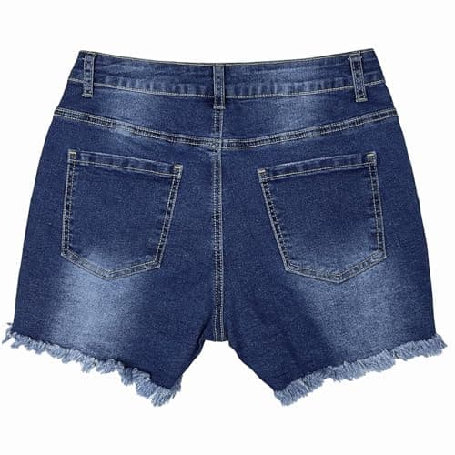 BIUDI FOX High-Waist Ripped Stretch Skinny Jean for Plus Size Women