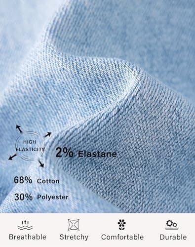Rosswear Women's High-Waisted Wide Leg Denim Stretch Jean Shorts