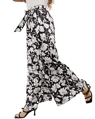 QIANXIZHAN Women's Wide Leg Palazzo Pants