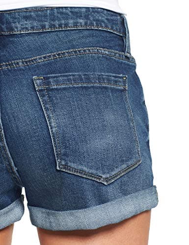 Luvamia Women's High-Waisted Ripped Denim Shorts