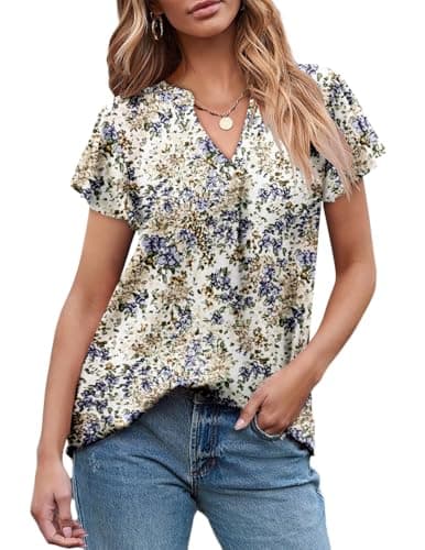 Angerella Women's Casual V-Neck T-Shirts for Leggings