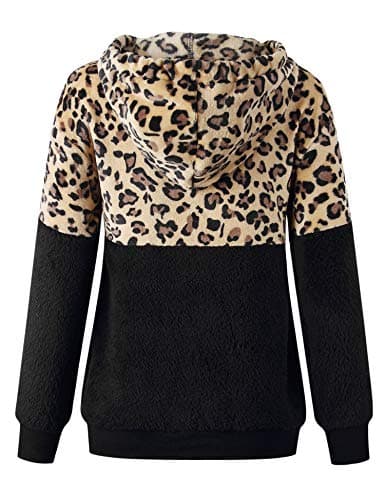 Romanstii Women's Casual Double Fuzzy Sweatshirt Hoodie Outwear S-XXL