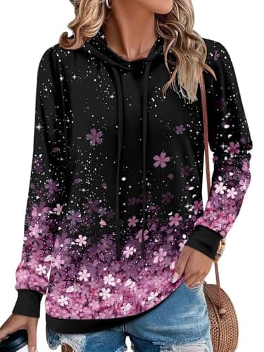 Women's Camo Leopard Print Hoodie Sweatshirt