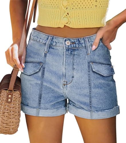 StunShow Women's Mid-Waist Denim Shorts