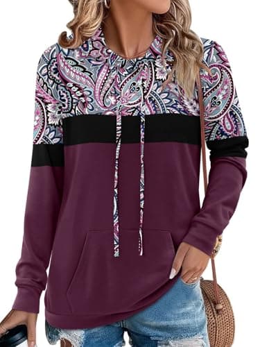 Women's Camo Leopard Print Hoodie Sweatshirt