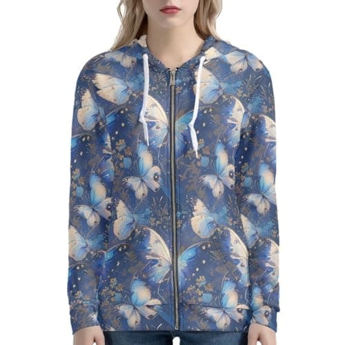 Irisjudy Leopard Print Hooded Sweatshirt with Pocket