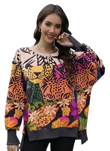GUNEST Women's Oversized Sweatshirts 2024 Trendy Pullover Hoodies