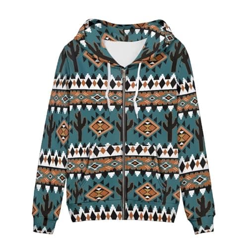 SEANATIVE Women's Zip-Up Hoodie Sweatshirt Size XS-5XL