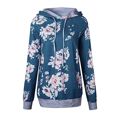 Barlver Women's Casual Hooded Sweatshirt with Cowl Neck and Pockets
