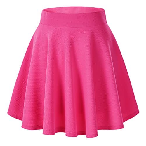 EXCHIC Women's Stretchy Flared Mini Skater Skirt