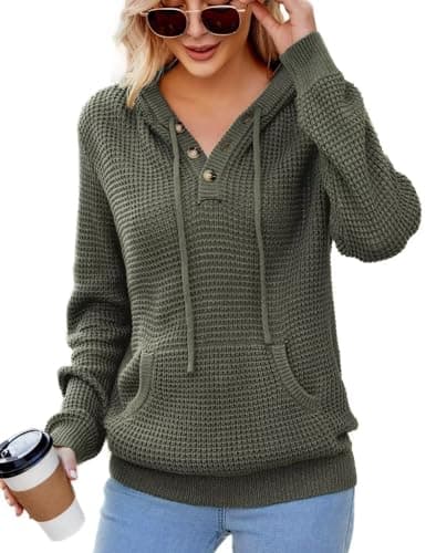 2024 Fall Women's Oversized Knit Hoodies