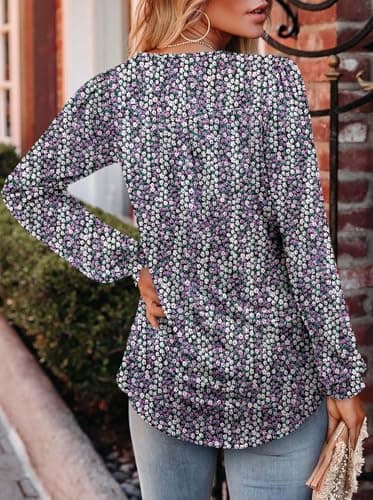 Angerella Comfy V-Neck Long Sleeve Tops for Women