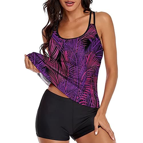 LCMTWX Tummy Control Two-Piece Bathing Suit Swim Set