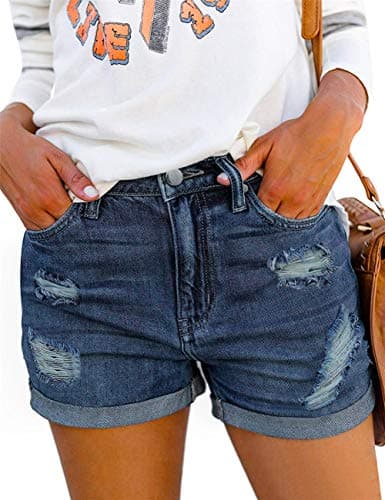 Women's Angerella Ripped Denim Shorts