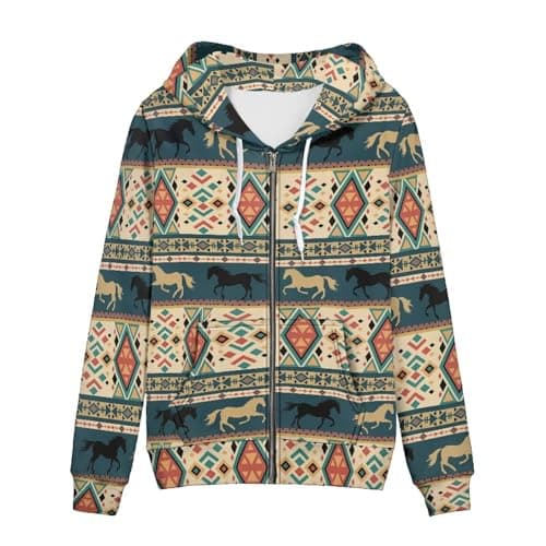 SEANATIVE Women's Zip-Up Hoodie Sweatshirt Size XS-5XL