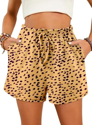 Angerella Women's Comfortable Elastic Waist Shorts with Pockets