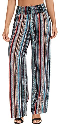 EEVASS Women's Casual Wide Leg Floral Lounge Pants